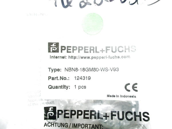 PEPPERL+FUCHS NBN8-18GM80-WS-V93 NSMP