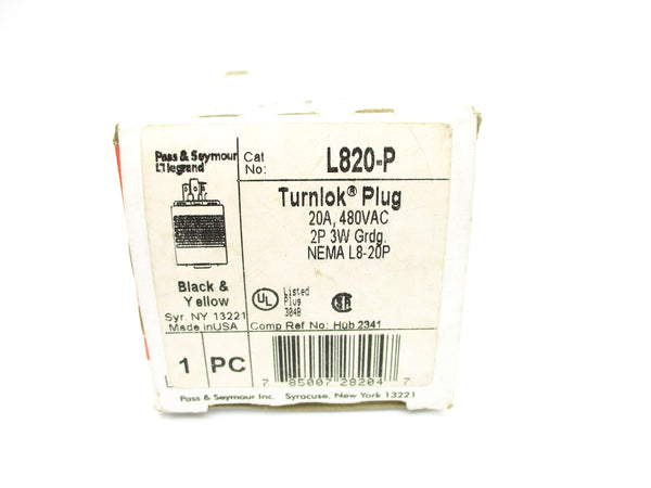 PASS & SEYMOUR L820-P 480VAC 20A NSMP