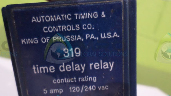 AUTOMATIC TIMING CONTROL 319 TIME DELAY RELAY UNMP