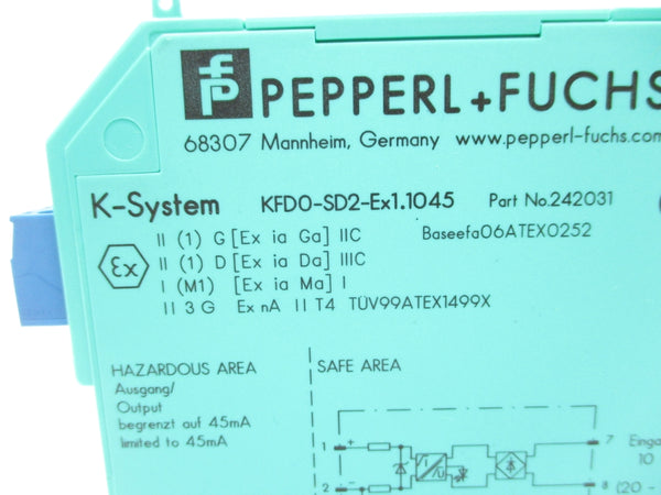 PEPPERL+FUCHS KFDO-SD2-EX1.1045 242031 NSNP
