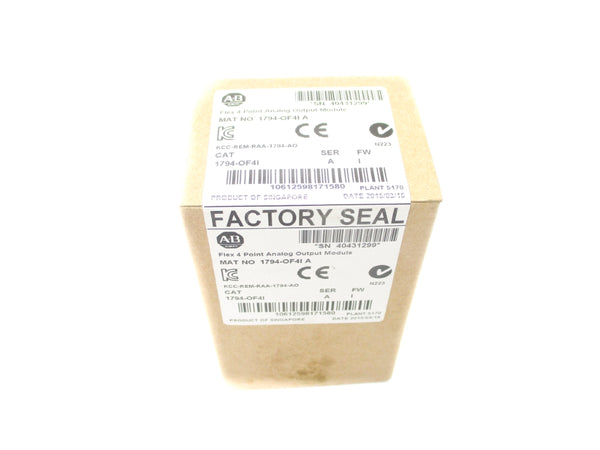 ALLEN BRADLEY 1794-OF4I SER. A F/W I DATE: 2015 NSFS