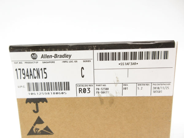 ALLEN BRADLEY 1794-ACN15 SER. C F/W 5.2 DATE: 2010 NSFS