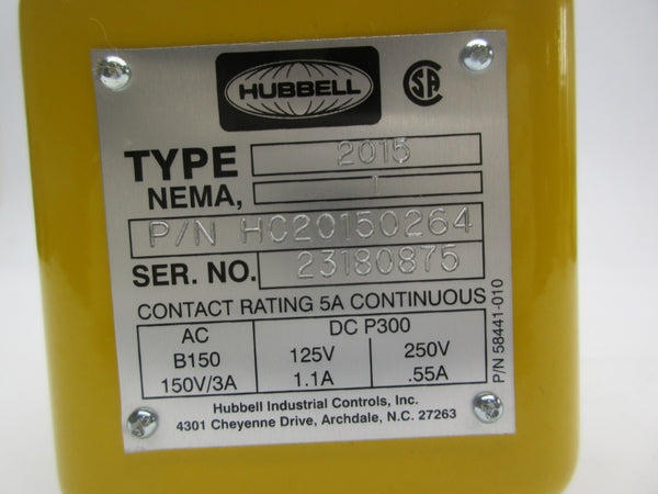 HUBBELL HC20150264 250V .55A NSNP