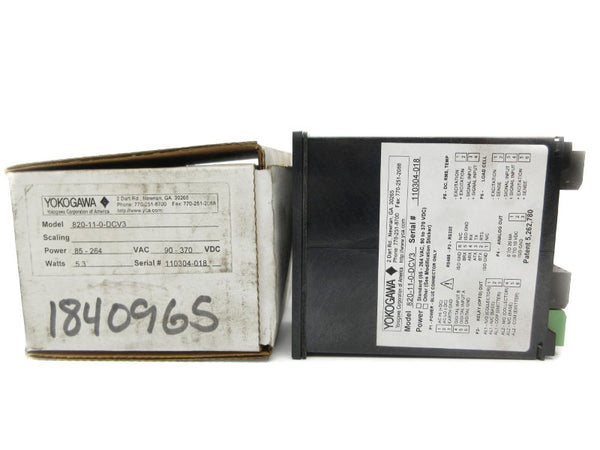 YOKOGAWA 820-11-0-DCV3 85-264VAC NSMP