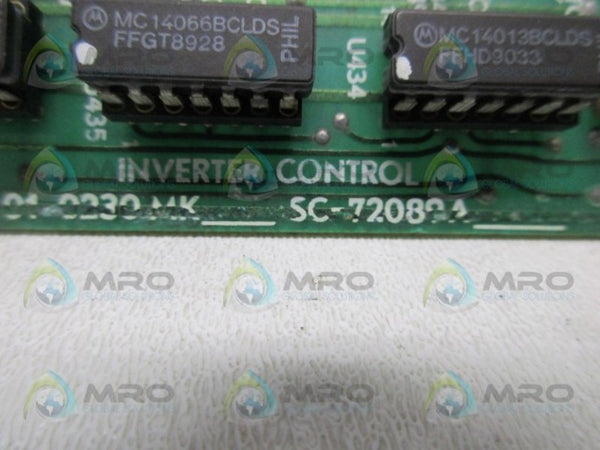 AJAX MAGNETHERMIC 72089A U-01-0230MK INVERTER CONTROL BOARD  UNMP