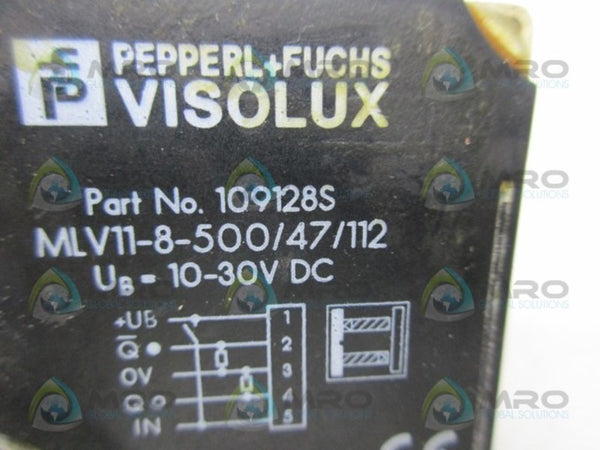 PEPPERL & FUCHS MLV11-8-500/47/112 AUTOMATION SENSOR UNMP