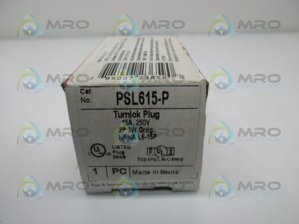 PASS & SEYMOUR PSL615-P TURNLOK PLUG NSMP