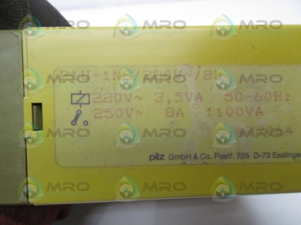 PILZ P1U-1NB/220V/2U SAFETY RELAY  UNMP
