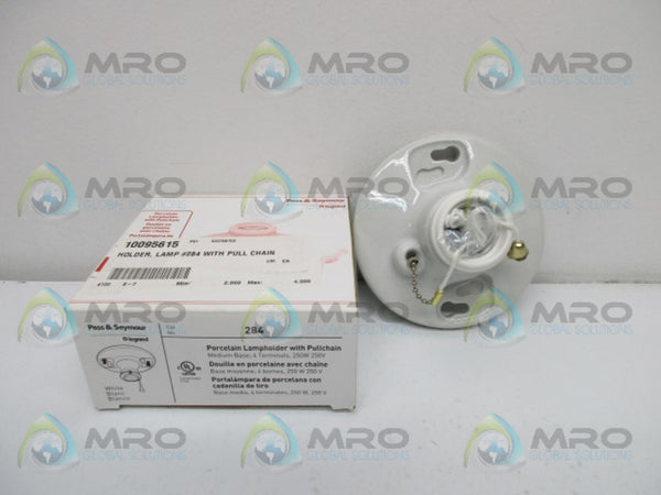 PASS & SEYMOUR 284 PORCELAIN LAMPHLDR PULLCHAIN NSMP