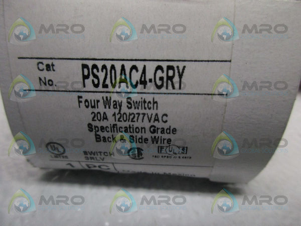 PASS & SEYMOUR PS20AC4-GRY 4 WAY SWITCH NSMP
