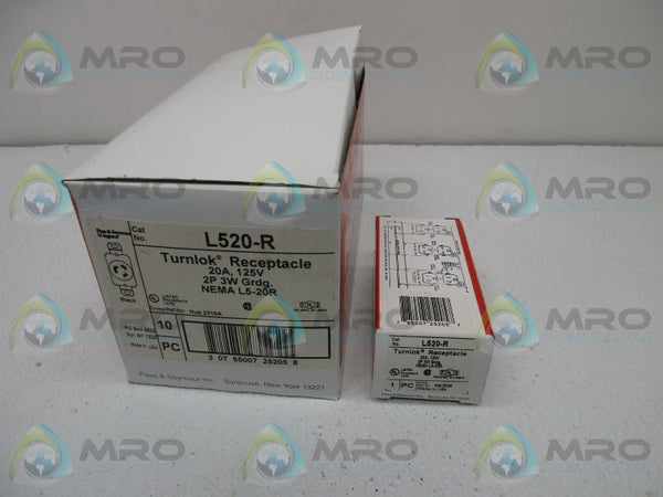 PASS & SEYMOUR L5-20-R TURNLOK RECEPTACLE NSMP