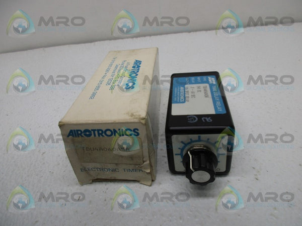 AIROTRONICS TDU4A060A5A TIME DELAY RELAY 24VDC .2-60 SEC. NSMP