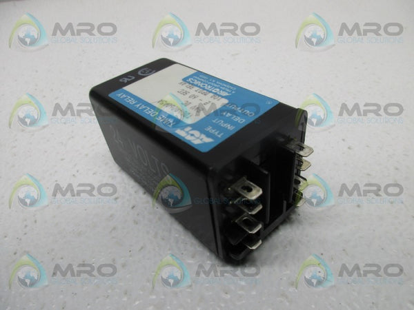 AIROTRONICS TDU4A060A5A TIME DELAY RELAY 24VDC .2-60 SEC. NSMP