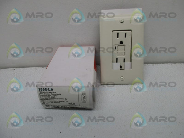 PASS & SEYMOUR 1595-LA GFCI DUPLEX RECEPTACLE NSMP