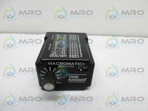 MACROMATIC SS-60222 TIME DELAY RELAY 10AMP 120VAC/DC  UNMP