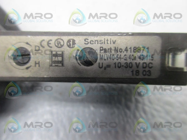 PEPPERL & FUCHS MLV40-54-G/40A/49/115 PHOTOELECTRIC SENSOR UNMP