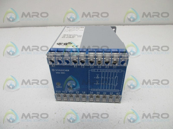 SCHLEICHER SNO-3001-17 SAFETY RELAY NSNP