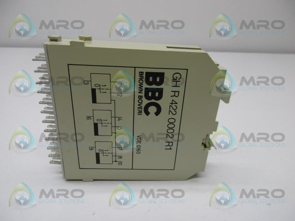 BBC GHR4220002R1 RELAY DELAY MODULE  NSNP