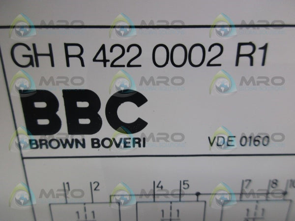 BBC GHR4220002R1 RELAY DELAY MODULE  NSNP