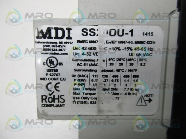 MDI SS20DU-1 SOLID STATE RELAY  UNMP