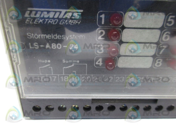 LUMITAS LS-A80-24 SAFETY RELAY 220VAC  UNMP