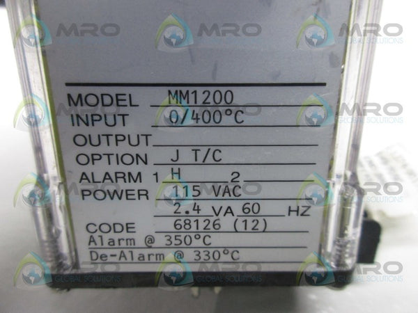 WILKERSON INSTRUMENT MM1200 ALARM RELAY 330 C  UNMP