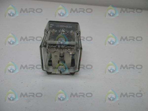 POTTER & BRUMFIELD KRPA-14DG24 RELAY 24VDC  UNMP