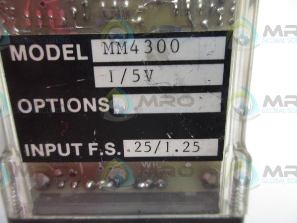 WILKERSON MM4300 RELAY MODULE 1/5V .25/1.25  UNMP