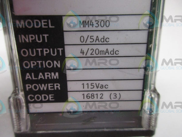 WILKERSON MM4300 RELAY MODULE 0/5ADC 4/20MADC  UNMP
