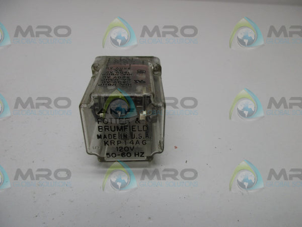 POTTER & BRUMFIELD KRP14AG RELAY 120V  UNMP