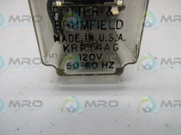 POTTER & BRUMFIELD KRP14AG RELAY 120V  UNMP