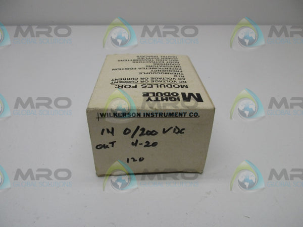WILKERSON MM4300 RELAY MODULE 0/200VDC 4/20MADC 120VAC  NSMP