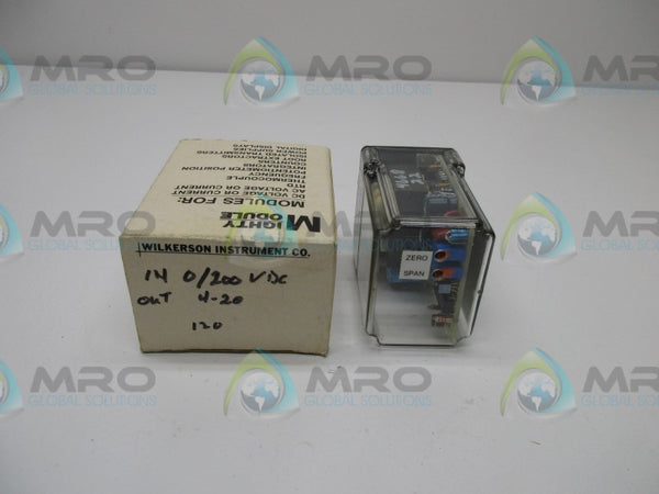 WILKERSON MM4300 RELAY MODULE 0/200VDC 4/20MADC 120VAC  NSMP