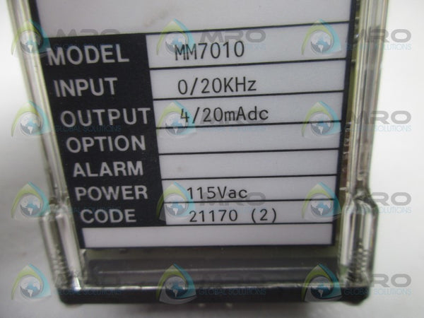 WILKERSON MM7010 RELAY MODULE 0/20KHZ 4/20MADC  NSNP