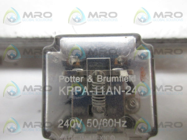 POTTER & BRUMFIELD KRPA-11AN-240 RELAY 240V  UNMP
