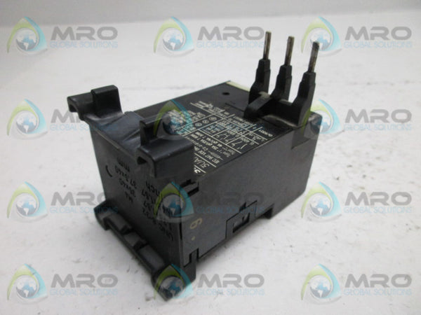 SIEMENS 3UA7020-OK THERMAL OVERLOAD RELAY 0,8-1,25A  UNMP