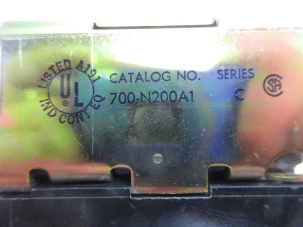 ALLEN BRADLEY RELAY 700-NA40 SER.B / 700-N200A1 SER. C UNMP