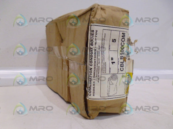 HUBBELL CBLB100COM CONDUIT BODY 1" (BOX OF 5) NSFS
