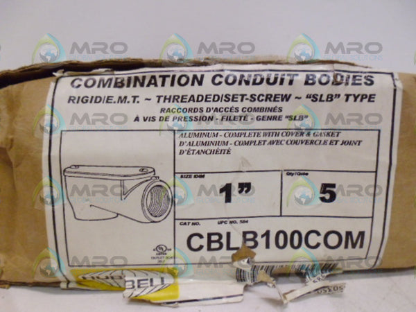 HUBBELL CBLB100COM CONDUIT BODY 1" (BOX OF 5) NSFS