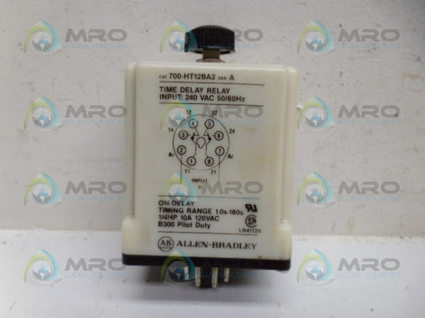 ALLEN BRADLEY 700-HT12BA2 SER. A TIME DELAY RELAY UNMP