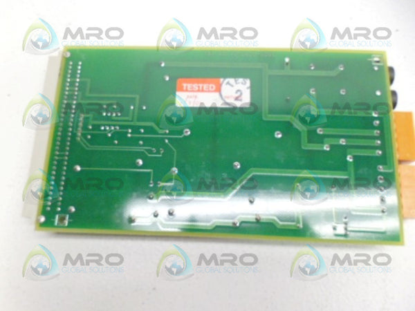 CROSFIELD ELECTRONICS 7605-0290-01 RELAY BOARD UNMP