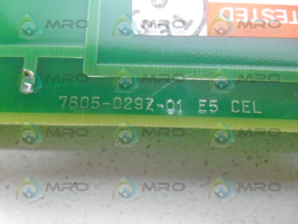 CROSFIELD ELECTRONICS 7605-0290-01 RELAY BOARD UNMP