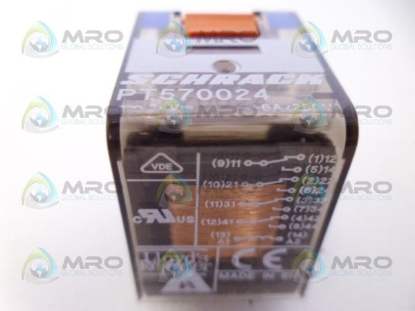 SCHRACK PT570024 RELAY 24V  UNMP