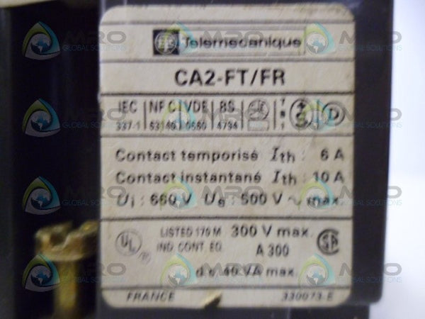 TELEMECANIQUE CA2-FT/FR RELAY UNMP