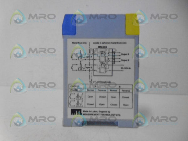 MEASUREMENT TECHNOLOGIES MTL3013 RELAY NSNP