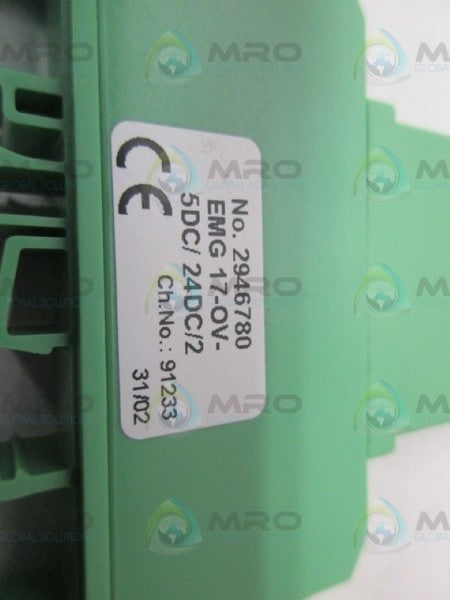 PHOENIX CONTACT EMG17-OV-5DC/24DC/2 2946780 SOLID STATE RELAY NSNP