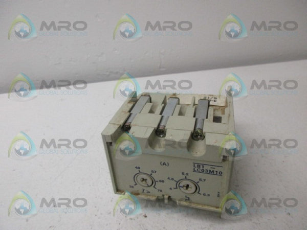 TELEMECANIQUE LB1-LC03M10 OVERLOAD RELAY  UNMP