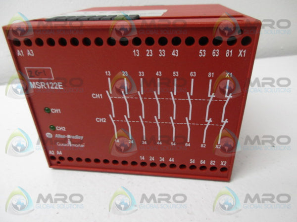ALLEN BRADLEY MSR122E SER. A SAFETY RELAY  UNMP