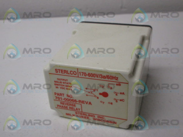 STERLCO 701-00066-REVA REVERSE PHASE RELAY  NSNP