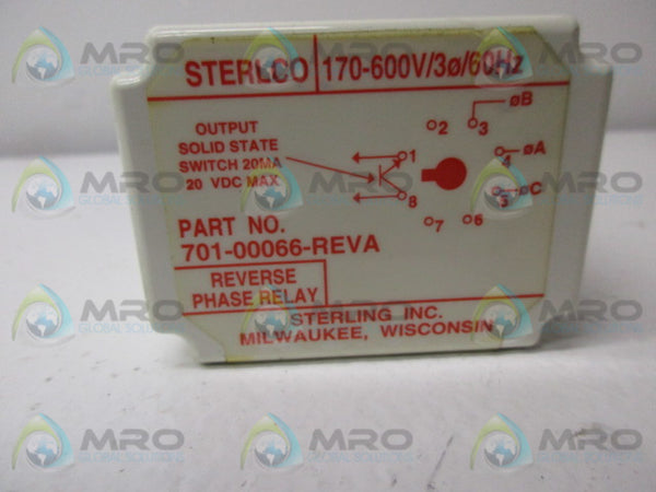STERLCO 701-00066-REVA REVERSE PHASE RELAY  NSNP